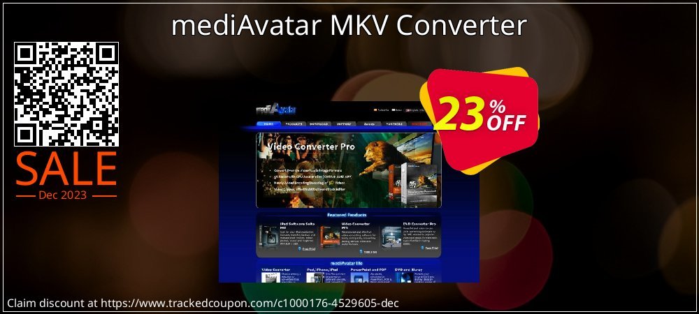 mediAvatar MKV Converter coupon on National Walking Day discount