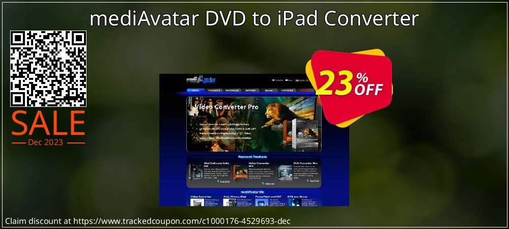 mediAvatar DVD to iPad Converter coupon on Easter Day deals
