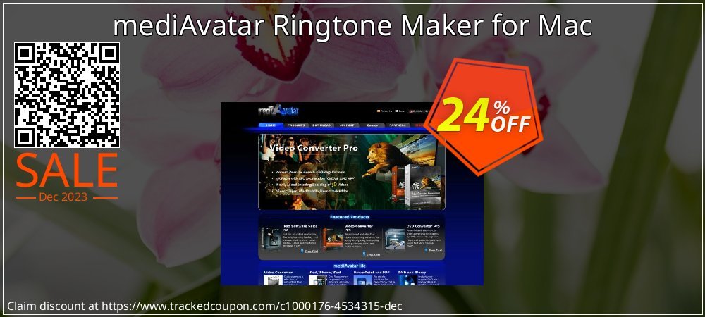 mediAvatar Ringtone Maker for Mac coupon on National Walking Day super sale