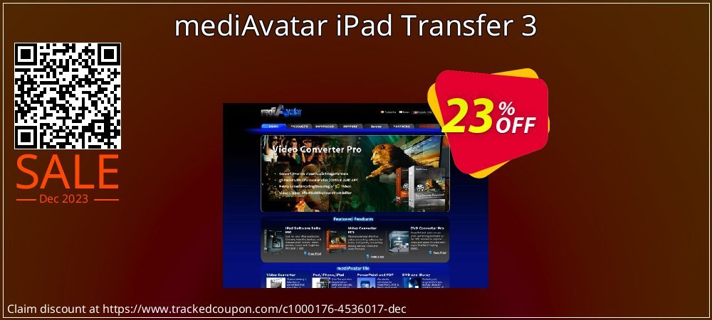 mediAvatar iPad Transfer 3 coupon on Working Day promotions