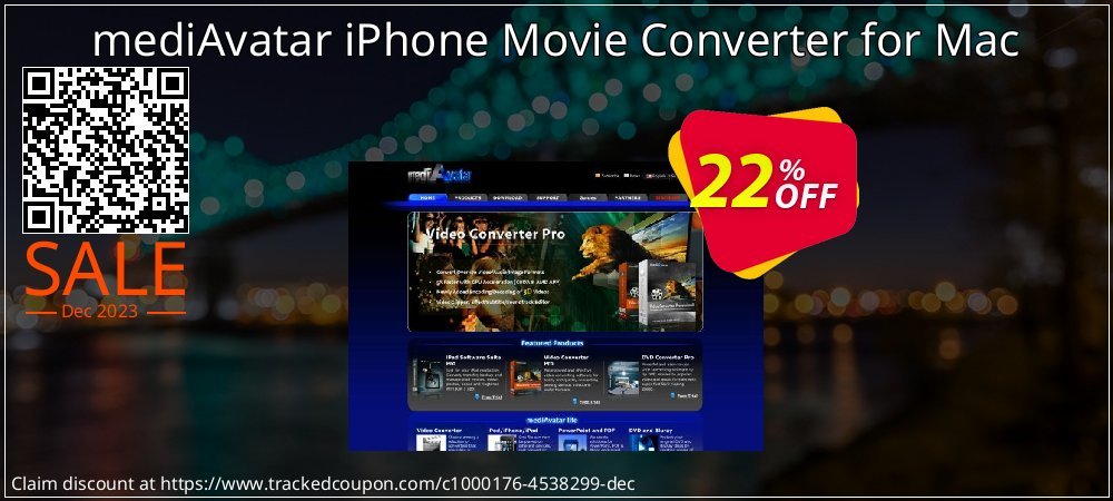 Get 20% OFF mediAvatar iPhone Movie Converter for Mac offering sales