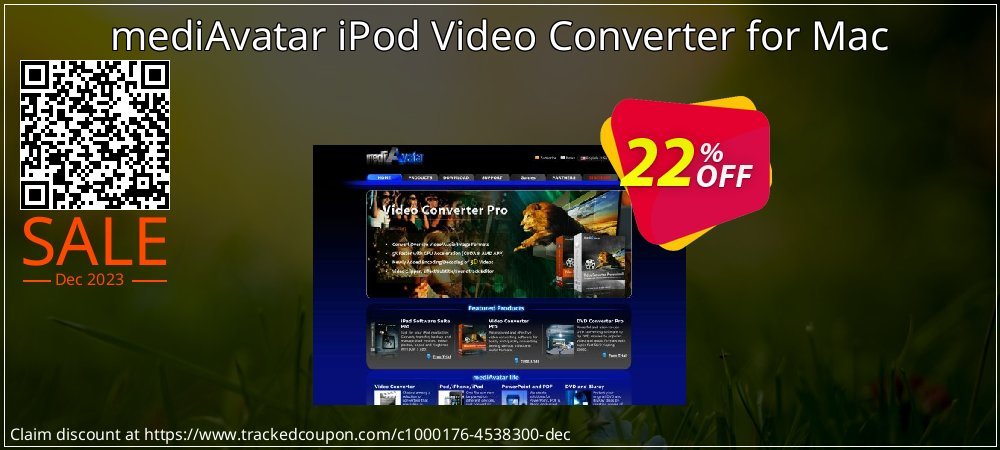 mediAvatar iPod Video Converter for Mac coupon on World Backup Day discount