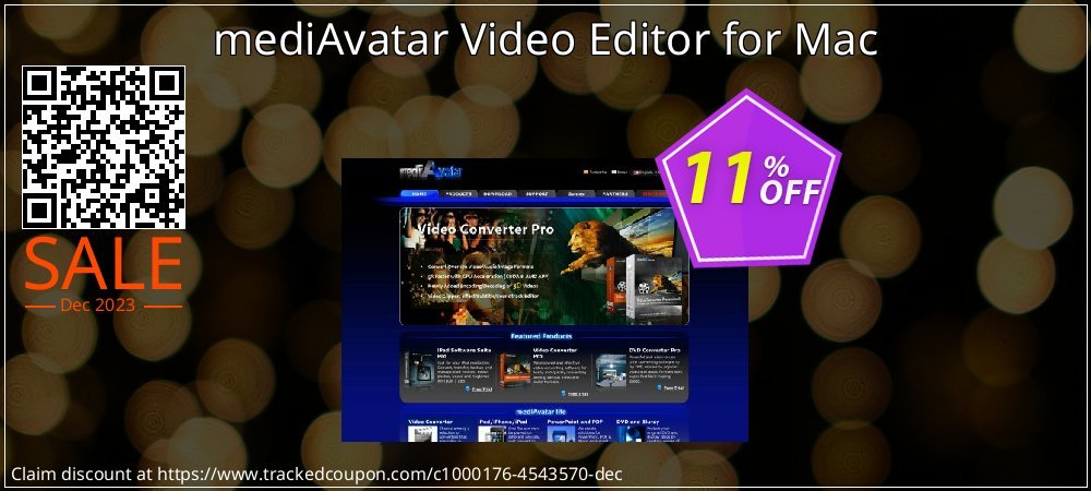 mediAvatar Video Editor for Mac coupon on National Walking Day sales