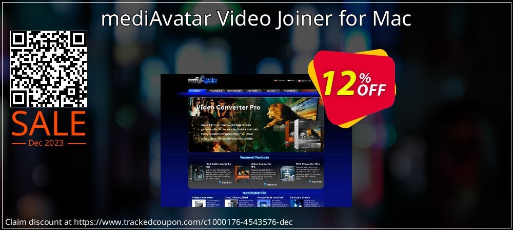 mediAvatar Video Joiner for Mac coupon on World Party Day super sale