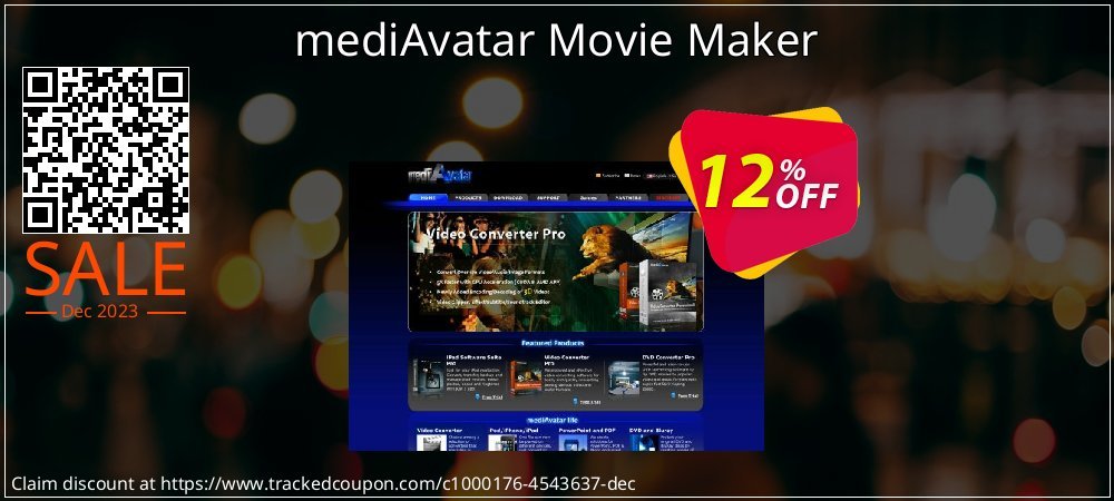 mediAvatar Movie Maker coupon on Working Day offering sales