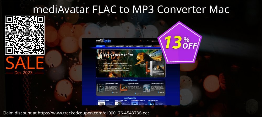 mediAvatar FLAC to MP3 Converter Mac coupon on World Party Day offering discount