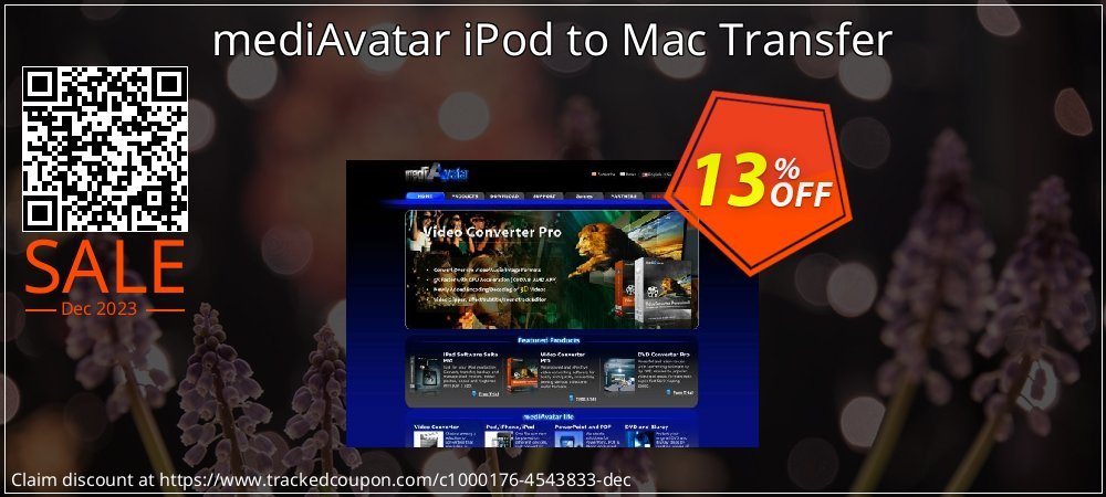 mediAvatar iPod to Mac Transfer coupon on Constitution Memorial Day discount