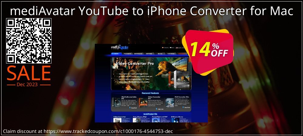 mediAvatar YouTube to iPhone Converter for Mac coupon on Constitution Memorial Day offering sales