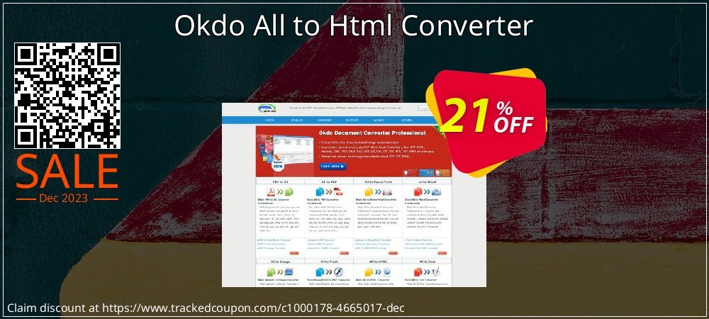 Okdo All to Html Converter coupon on April Fools Day offer
