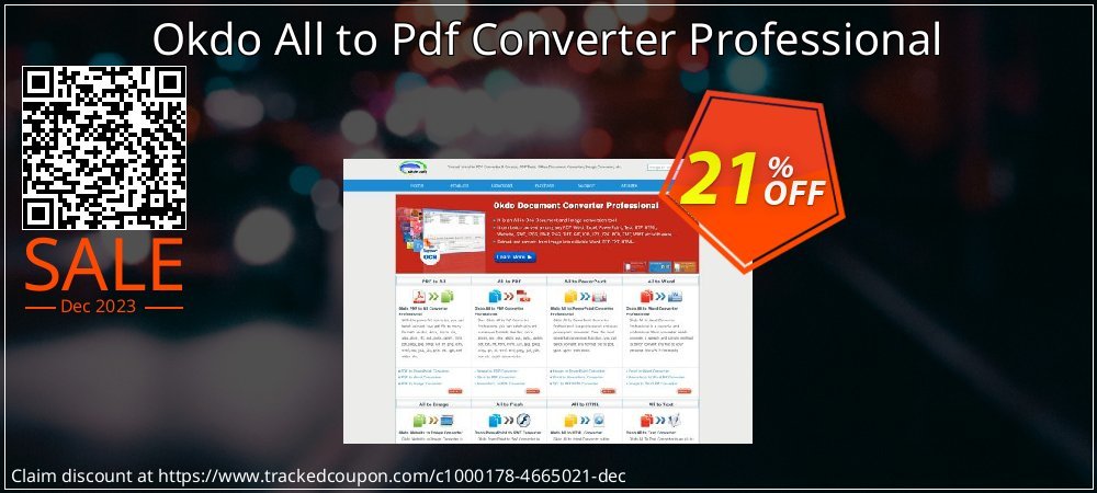 Okdo All to Pdf Converter Professional coupon on World Party Day discounts