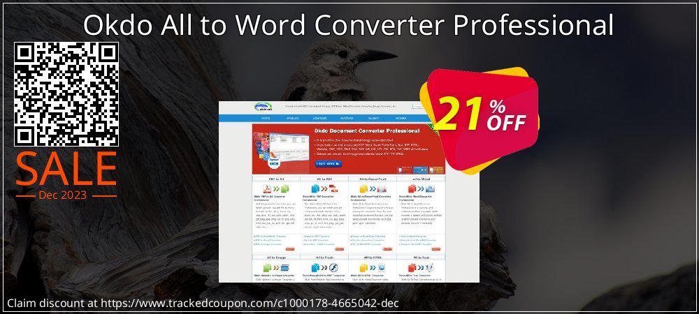 Okdo All to Word Converter Professional coupon on Working Day offer