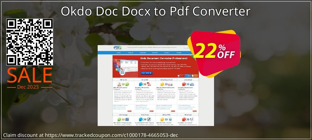 Okdo Doc Docx to Pdf Converter coupon on Constitution Memorial Day offering discount