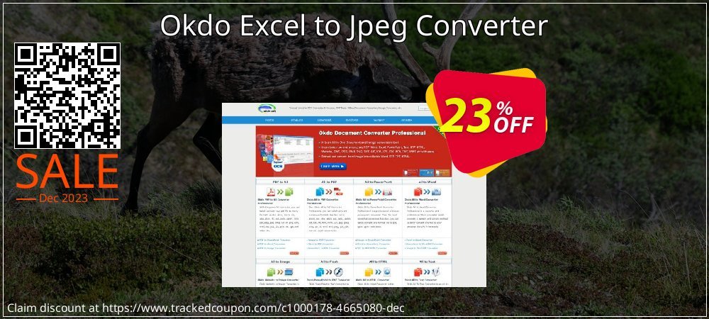 Okdo Excel to Jpeg Converter coupon on World Backup Day offer