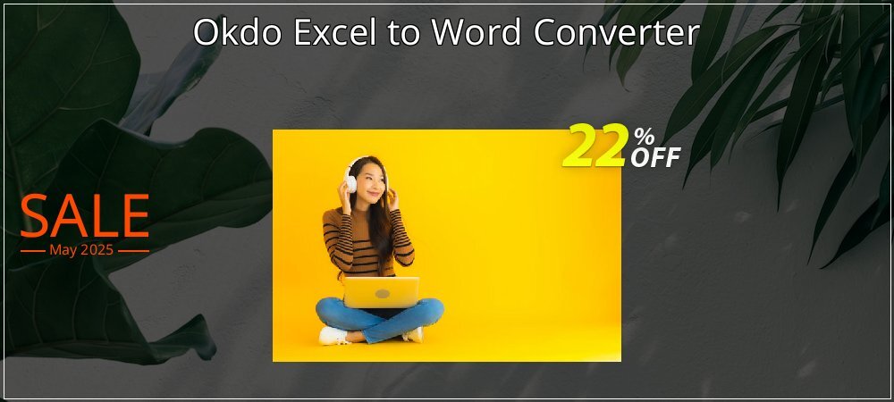 Okdo Excel to Word Converter coupon on National Smile Day promotions