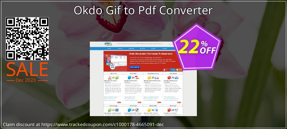 Okdo Gif to Pdf Converter coupon on World Party Day offering sales