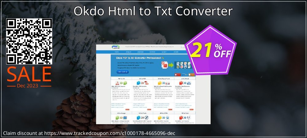 Okdo Html to Txt Converter coupon on National Loyalty Day offer