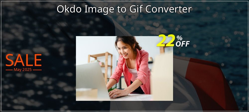 Okdo Image to Gif Converter coupon on National Pizza Party Day offering discount