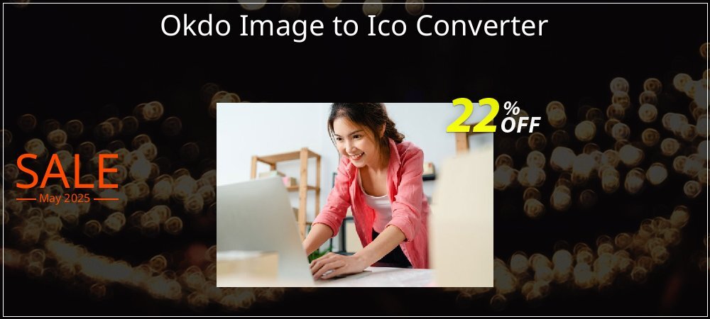 Okdo Image to Ico Converter coupon on National Smile Day offering sales