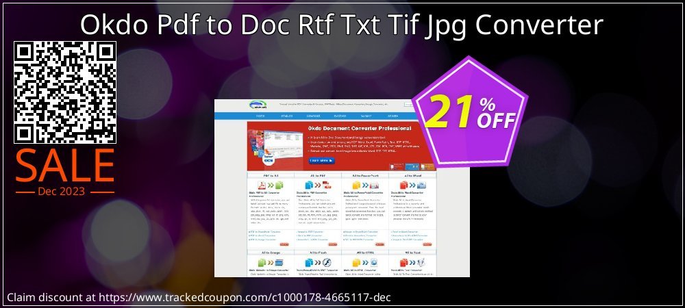 Okdo Pdf to Doc Rtf Txt Tif Jpg Converter coupon on April Fools' Day offering discount