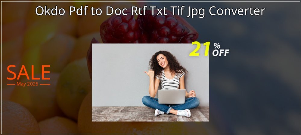 Okdo Pdf to Doc Rtf Txt Tif Jpg Converter coupon on National Memo Day offering sales