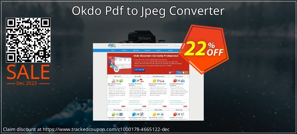 Okdo Pdf to Jpeg Converter coupon on April Fools' Day sales