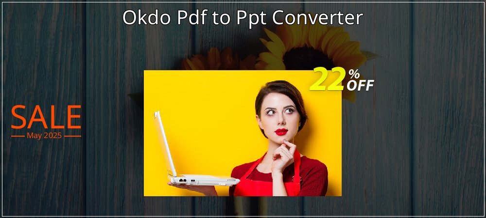 Okdo Pdf to Ppt Converter coupon on World Party Day offering discount