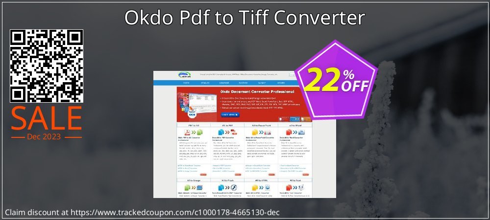 Okdo Pdf to Tiff Converter coupon on National Walking Day promotions