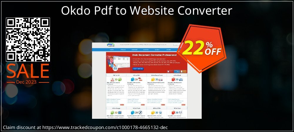 Okdo Pdf to Website Converter coupon on April Fools' Day deals