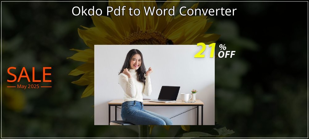 Okdo Pdf to Word Converter coupon on National Smile Day offering discount