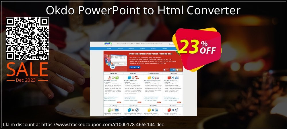 Okdo PowerPoint to Html Converter coupon on National Smile Day offering sales