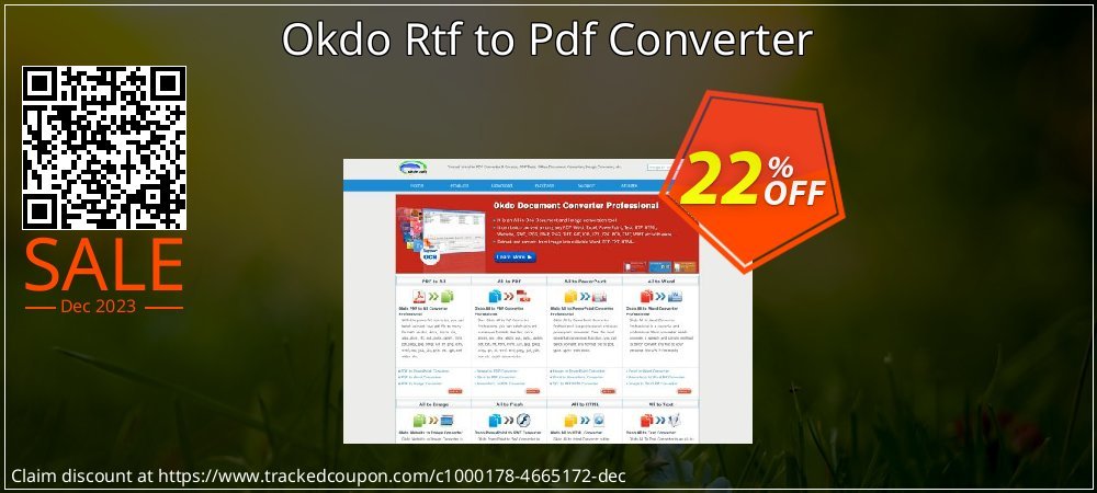 Okdo Rtf to Pdf Converter coupon on April Fools' Day offering sales
