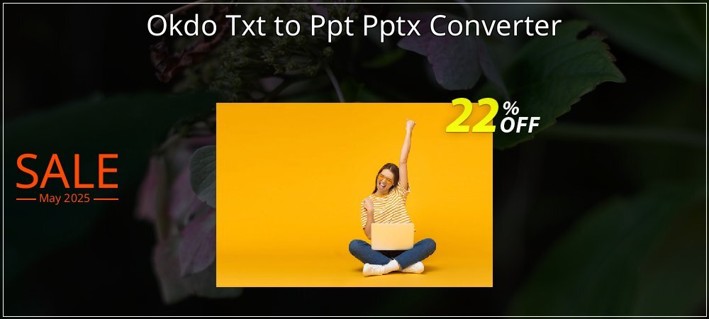 Okdo Txt to Ppt Pptx Converter coupon on World Party Day discounts