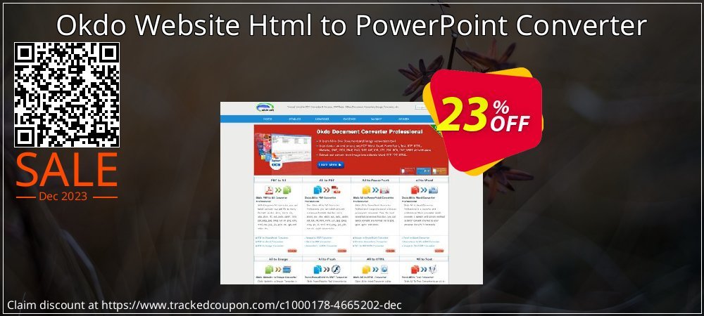 Okdo Website Html to PowerPoint Converter coupon on Working Day sales