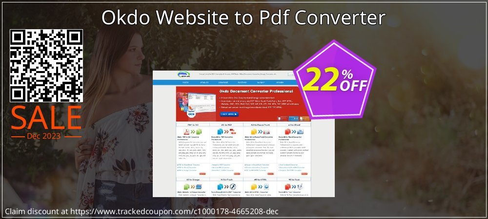 Okdo Website to Pdf Converter coupon on Easter Day offering sales