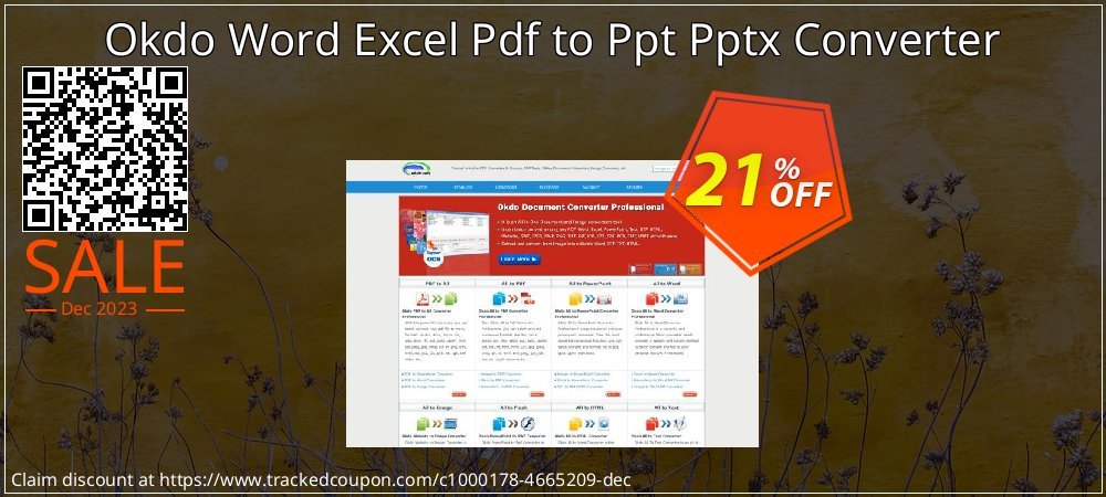 Okdo Word Excel Pdf to Ppt Pptx Converter coupon on April Fools' Day offering sales