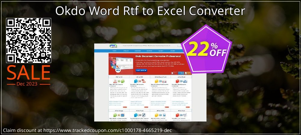 Okdo Word Rtf to Excel Converter coupon on World Password Day promotions