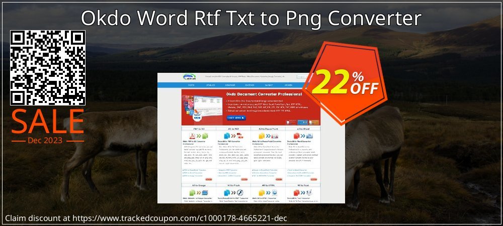 Okdo Word Rtf Txt to Png Converter coupon on World Party Day sales