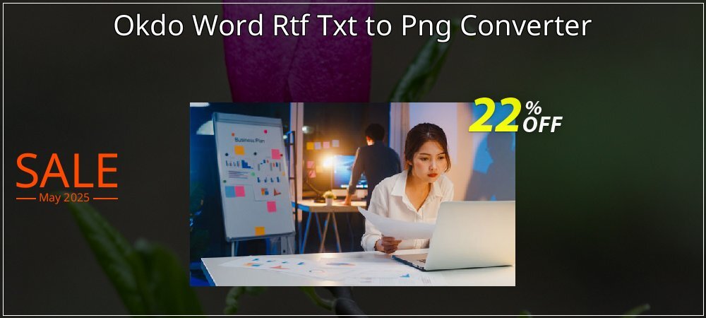 Okdo Word Rtf Txt to Png Converter coupon on World Party Day sales