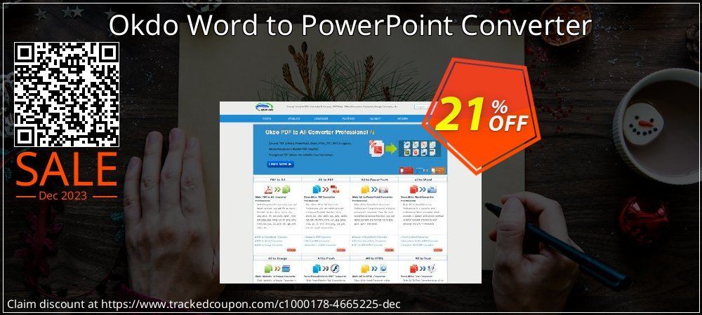 Okdo Word to PowerPoint Converter coupon on National Walking Day offering discount