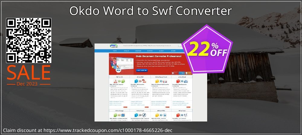 Okdo Word to Swf Converter coupon on World Party Day offering sales