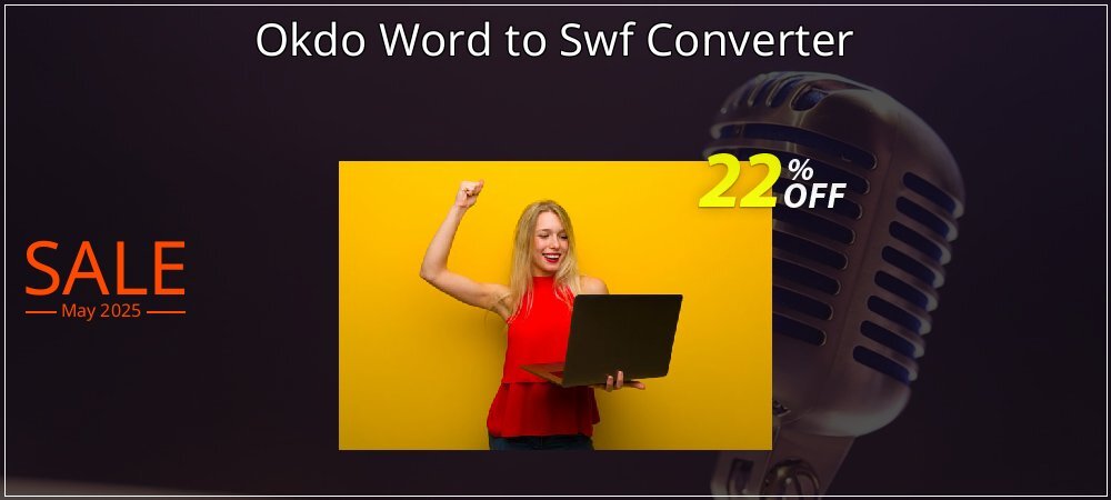 Okdo Word to Swf Converter coupon on World Party Day offering sales