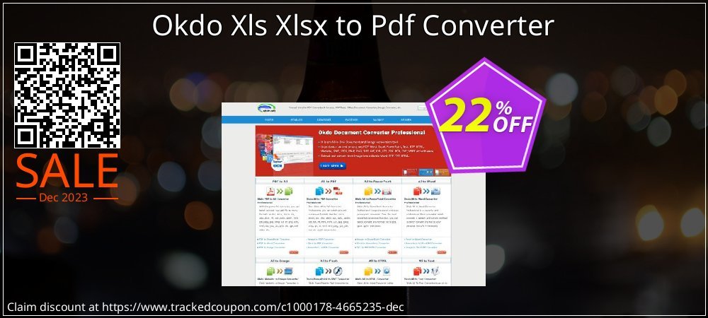 Okdo Xls Xlsx to Pdf Converter coupon on National Walking Day offering sales