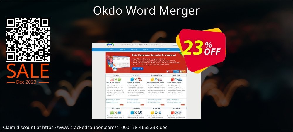 Okdo Word Merger coupon on Virtual Vacation Day discounts