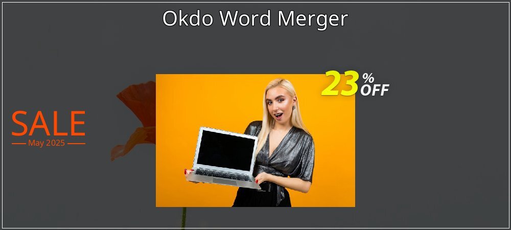 Okdo Word Merger coupon on National Pizza Party Day sales