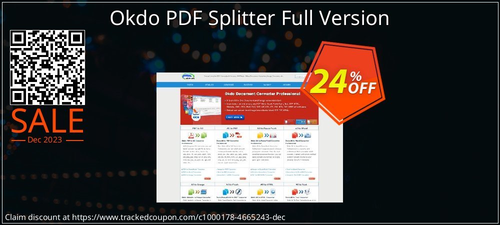 Okdo PDF Splitter Full Version coupon on Easter Day offering discount