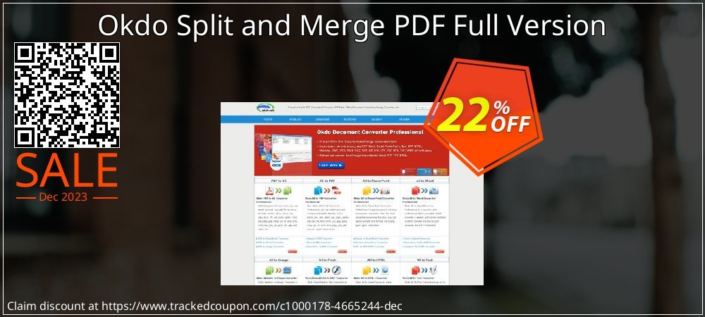 Okdo Split and Merge PDF Full Version coupon on April Fools' Day offering discount