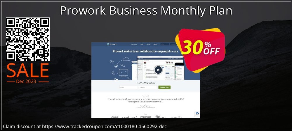Prowork Business Monthly Plan coupon on Working Day offering sales