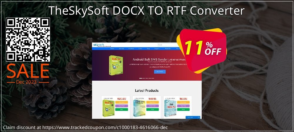TheSkySoft DOCX TO RTF Converter coupon on World Party Day promotions