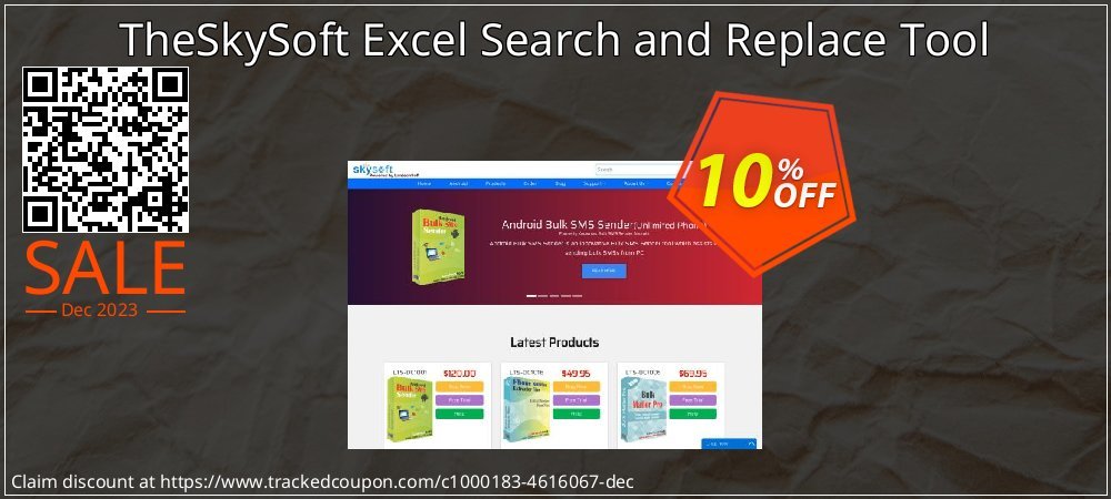 TheSkySoft Excel Search and Replace Tool coupon on April Fools' Day sales