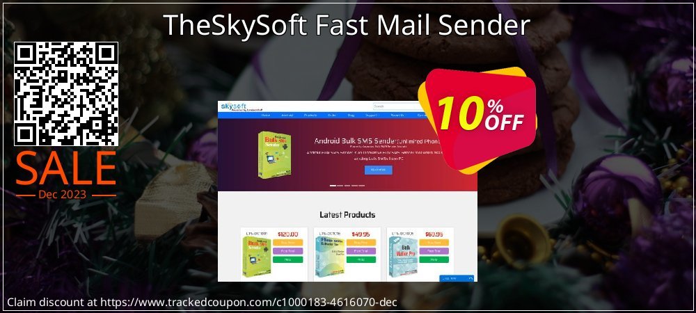 TheSkySoft Fast Mail Sender coupon on National Walking Day discount